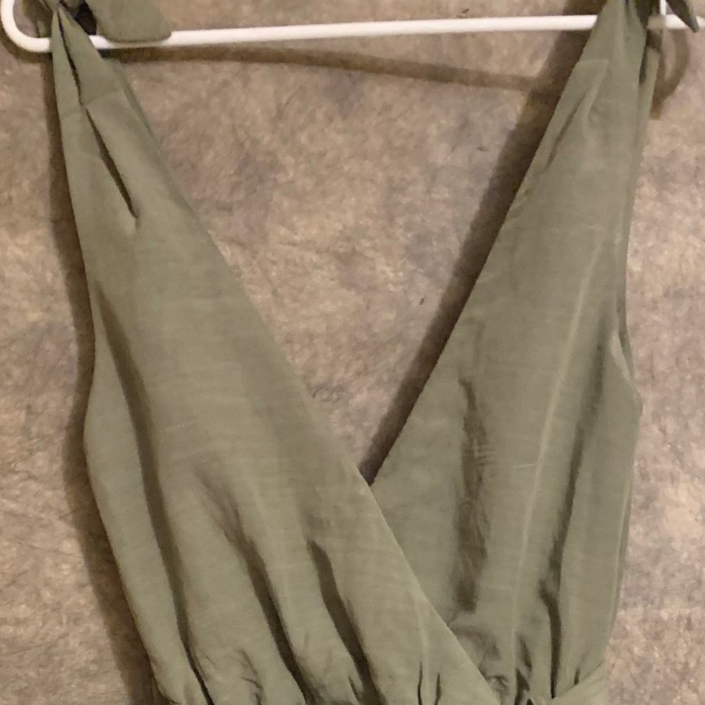 Olive green jumpsuit